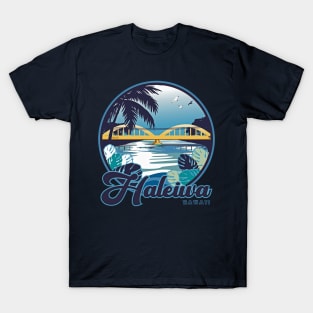 Haleiwa (Rainbow) Bridge on Oahu T-Shirt